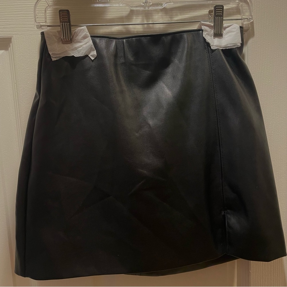 Hollister Faux Leather Miniskirt